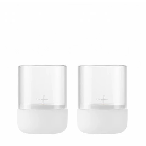 Blomus Windlicht Calma Lily White 2er-Set XS