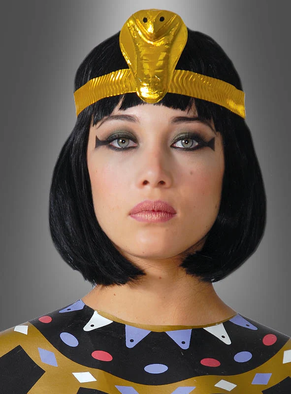 Goldene Kobra Kopfschmuck für Cleopatra