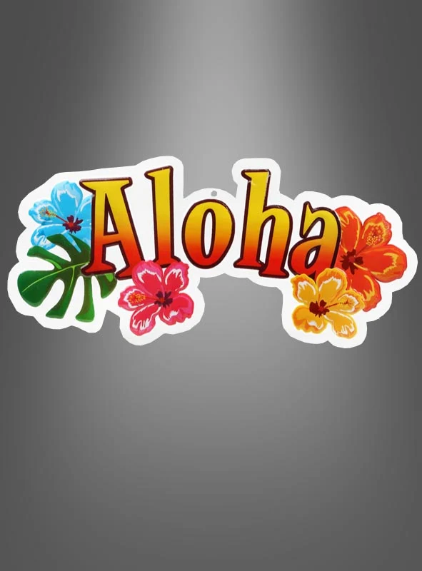 Hawaii Party Deko Banner Aloha