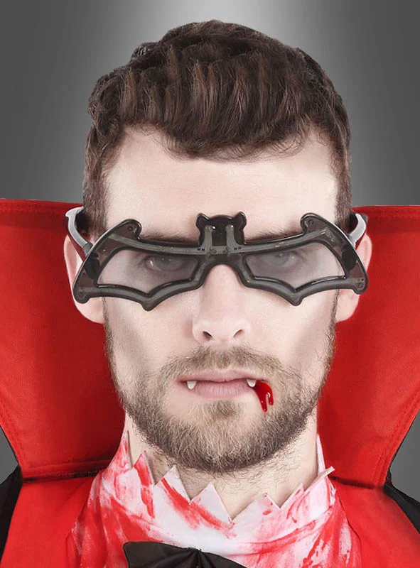 Fledermaus Brille mit LED Licht