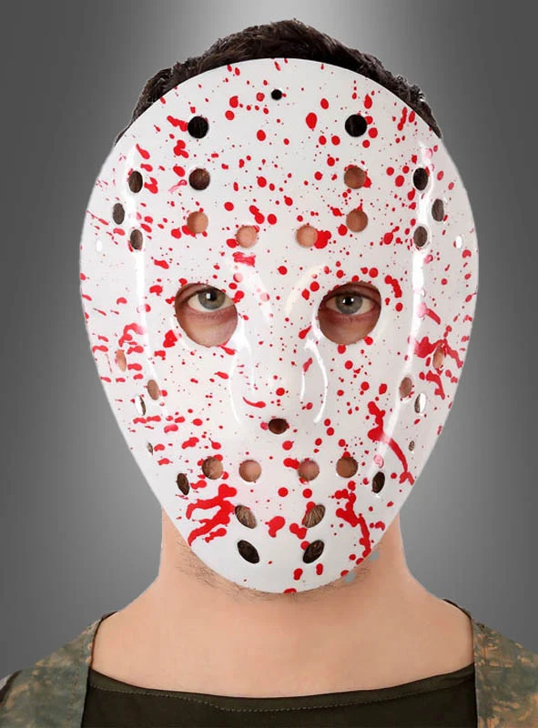 Blutbespritzte Hockey Maske