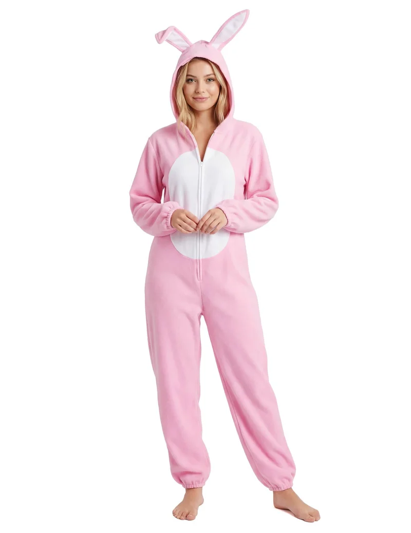 Rosa Hase-Kostüm für Damen