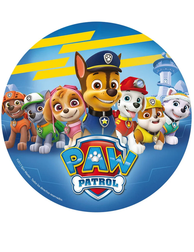 Esspapier-Scheiben Paw Patrol™ 20 cm