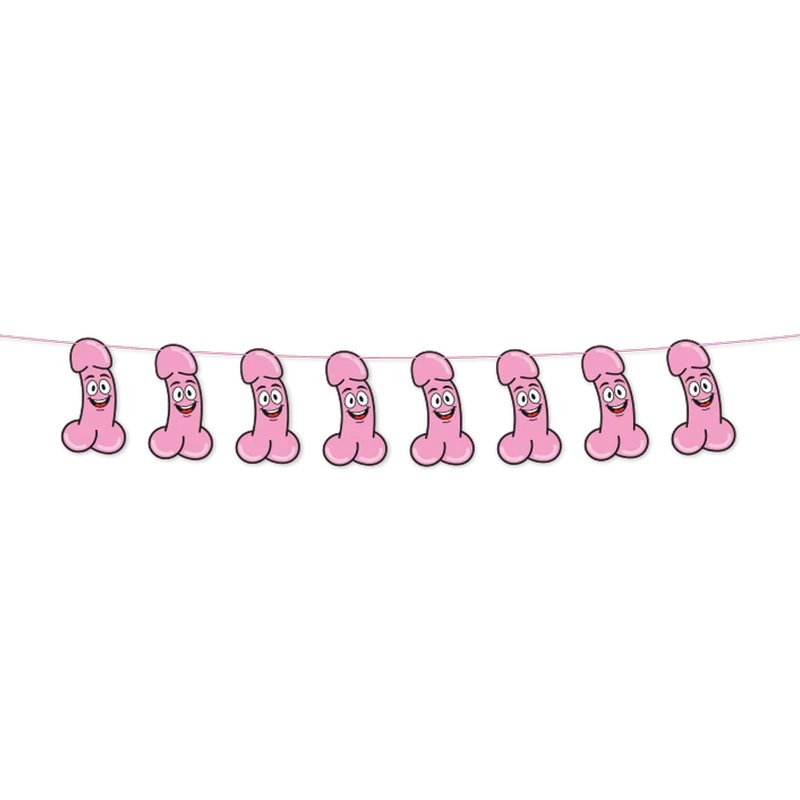 Penis-Girlande aus Papier, 2 m