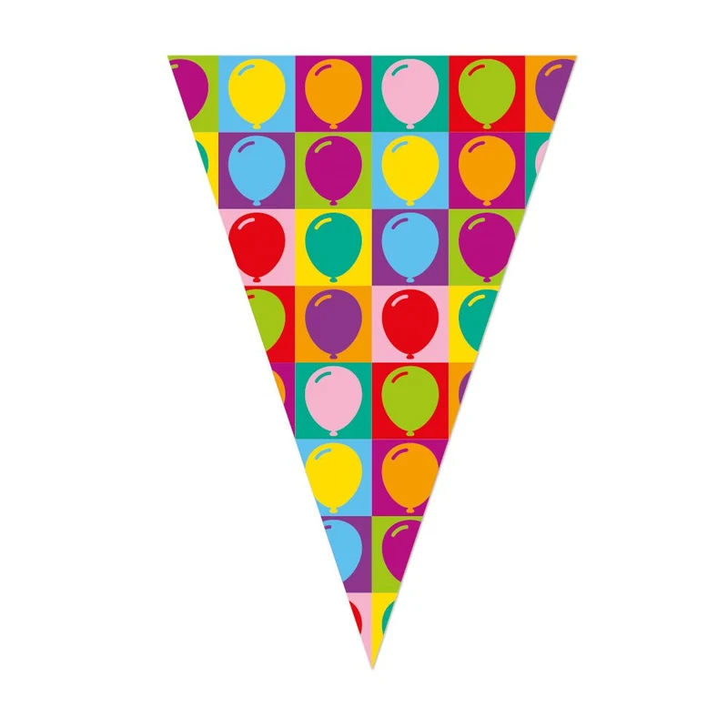 Bunte Ballonkette, 10 m