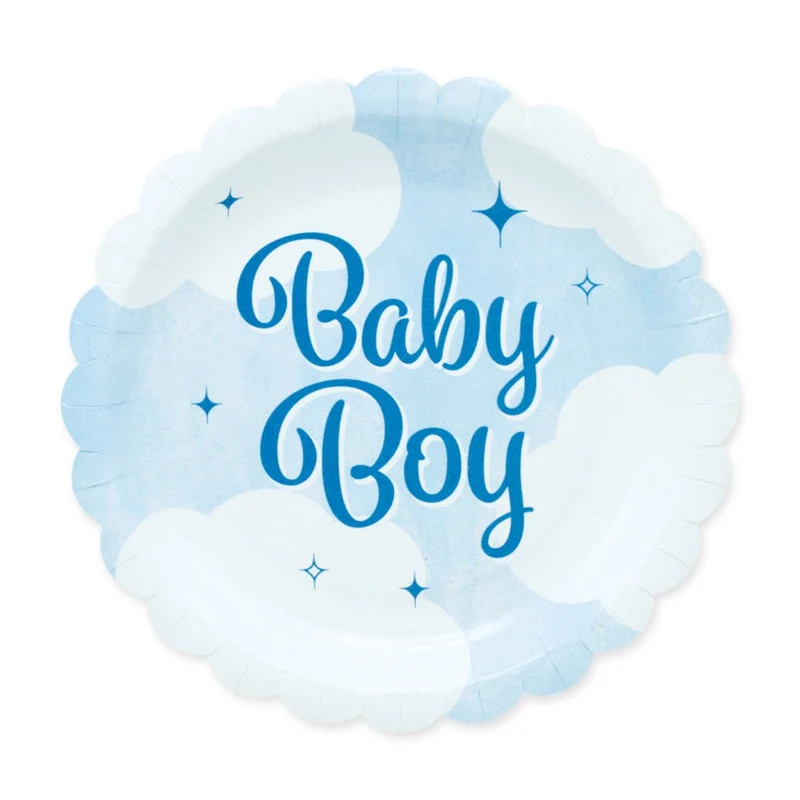Blaue Schilder „Baby Boy“ 19 cm