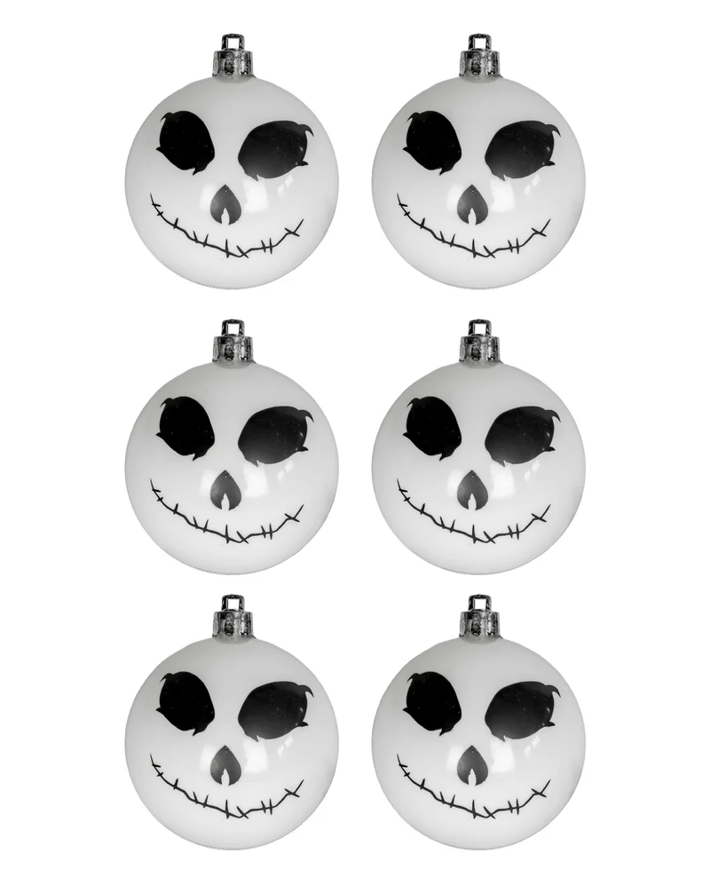 Skeleton Christbaumkugeln Ø 6cm - 6 Stück