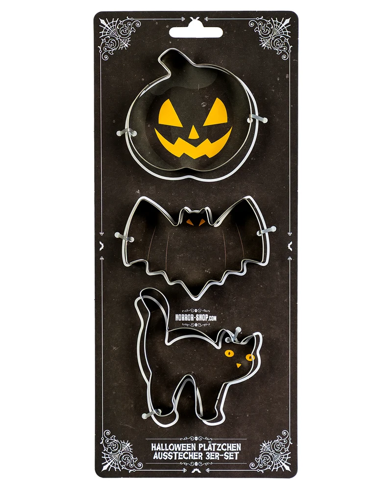 Halloween Plätzchen Ausstechform 3-teilig