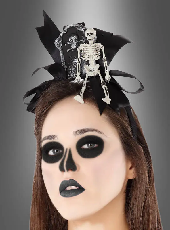 Skelett Haarreif Halloween