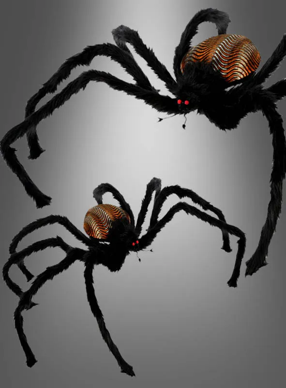 Riesige Dekospinne 130cm mit leuchtendem Körper