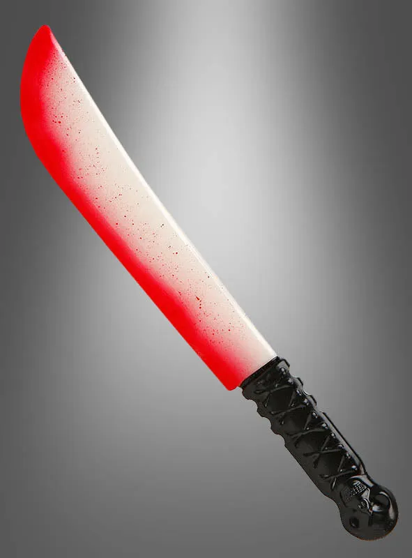Blutige Machete 40cm nachtleuchtend
