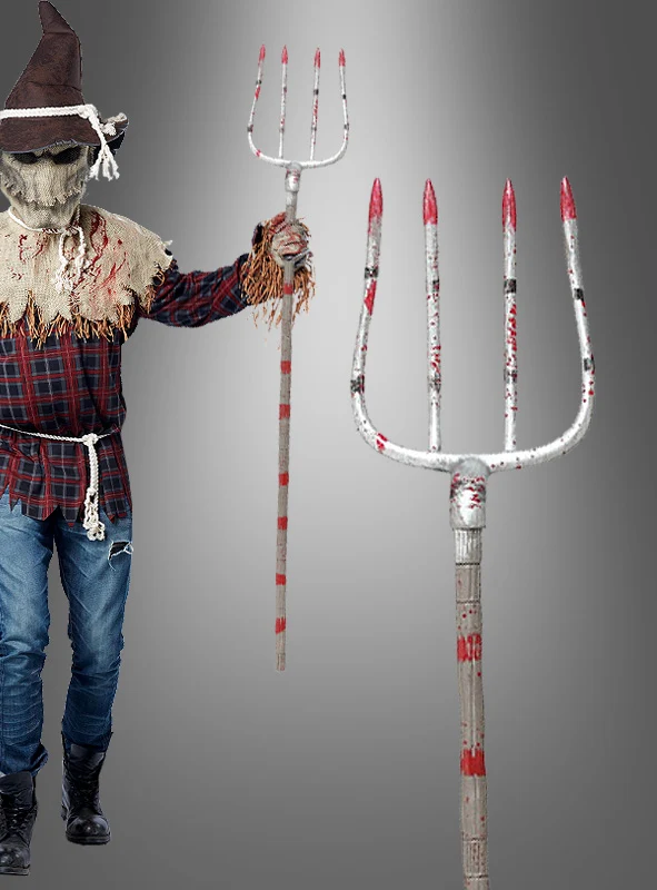 Blutige Mistgabel 153cm Halloween