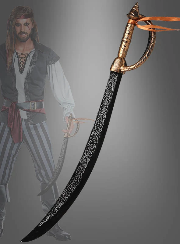 68cm Piraten Schwert mit Verzierungen