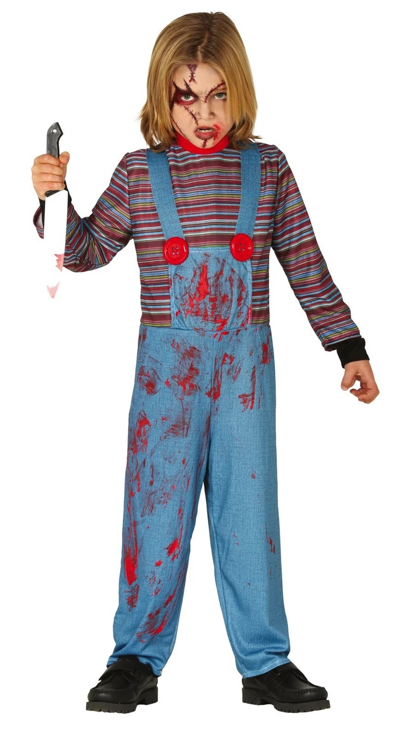 Chucky Kostuum Kind | Halloween Horror Kostuum Jumpsuit