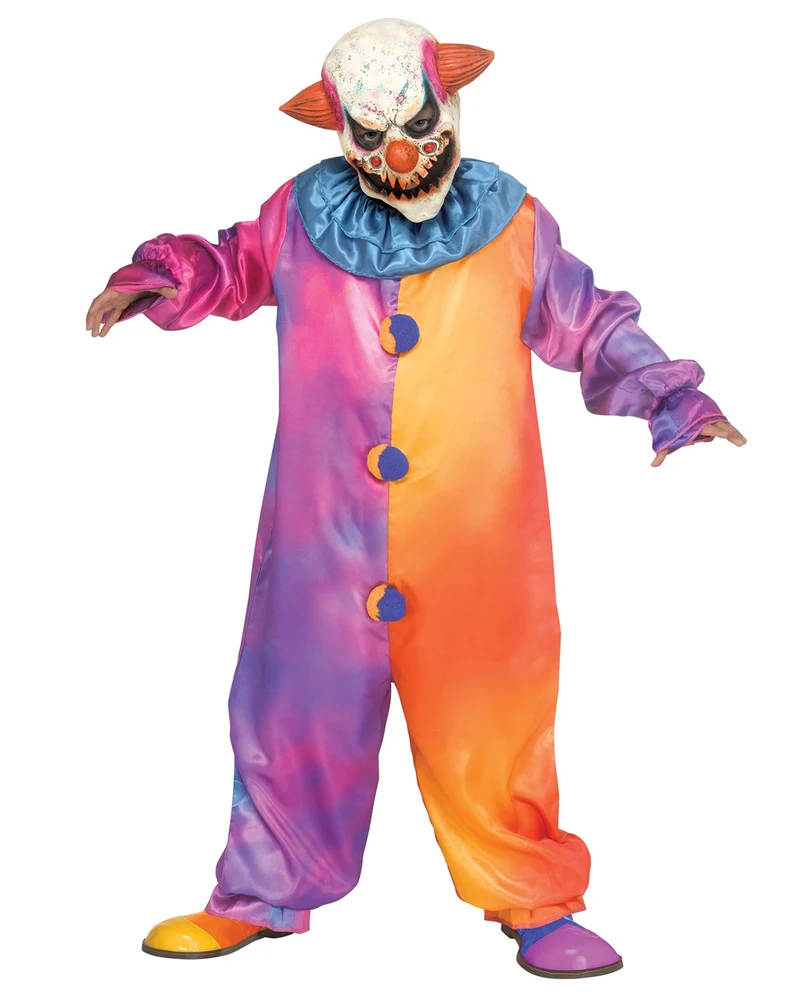 Tie-DIE Horrorclown Kinderkostüm mit Maske