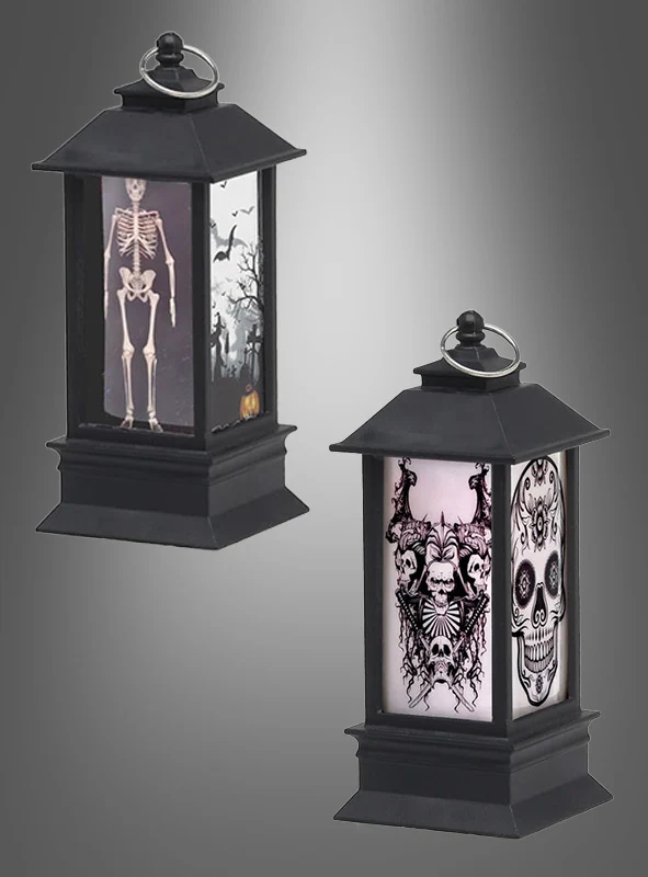 Halloween Laterne 13cm mit Licht