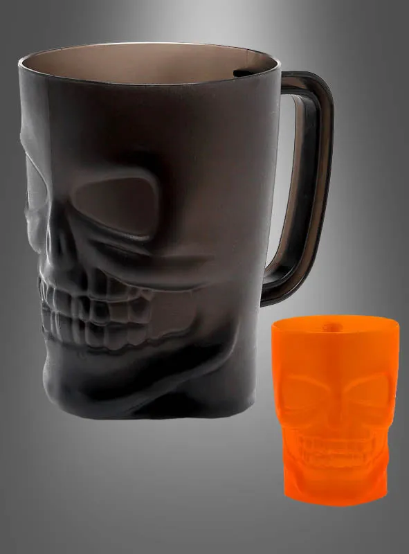 Halloween Totenkopf Weinkelch oder Trinkbecher