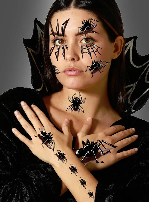 Große Spinnen Tattoos Halloween