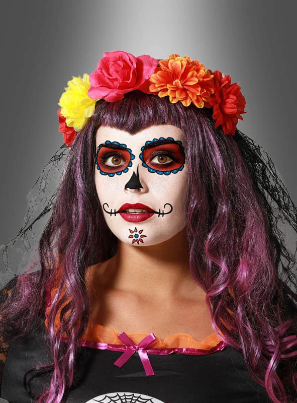 Sugar Skull Blumen Haarband