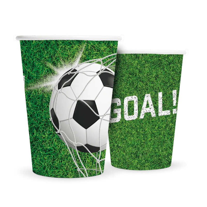Fußball-Becher „Goal!“ 210 ml, 8er-Pack