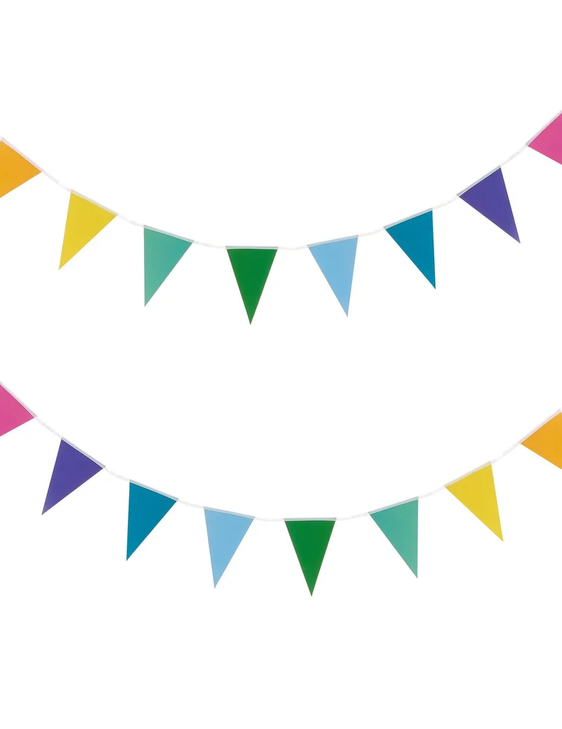 Bunte Wimpel-Girlande