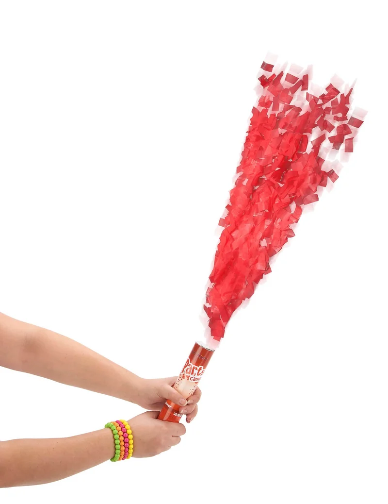 Konfettikanone rot 20cm
