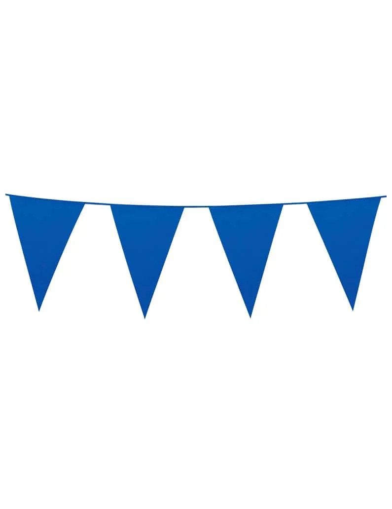 Wimpel-Girlande - blau