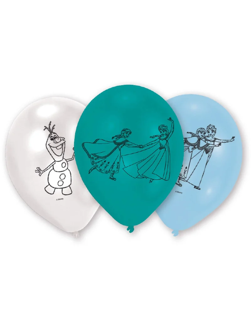 6 Latexballons Eiskönigin
