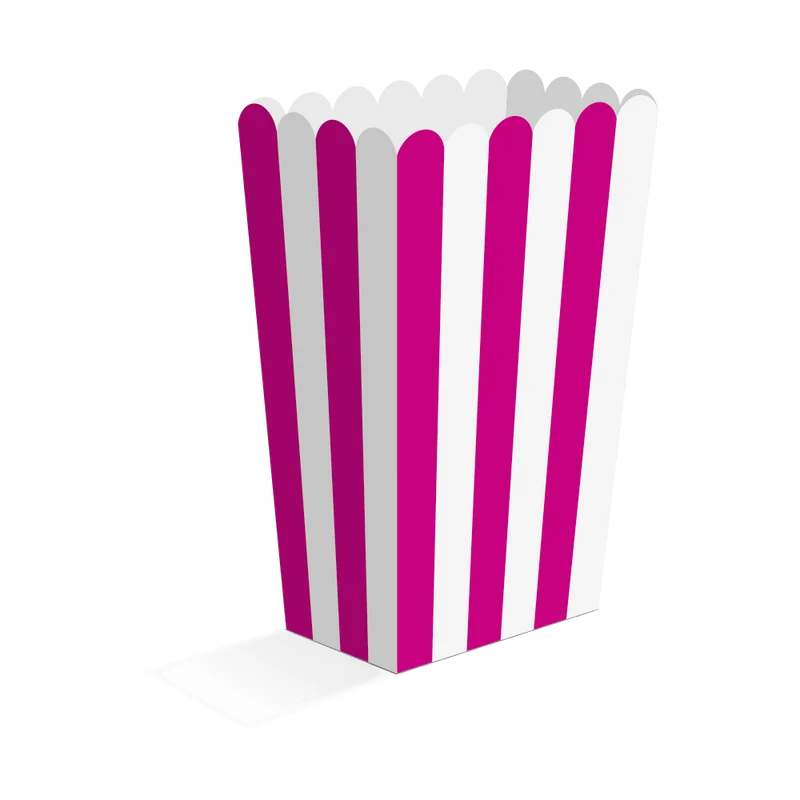 Fuchsia-Popcorn-Schälchen, 13,5 cm, 8 Stück