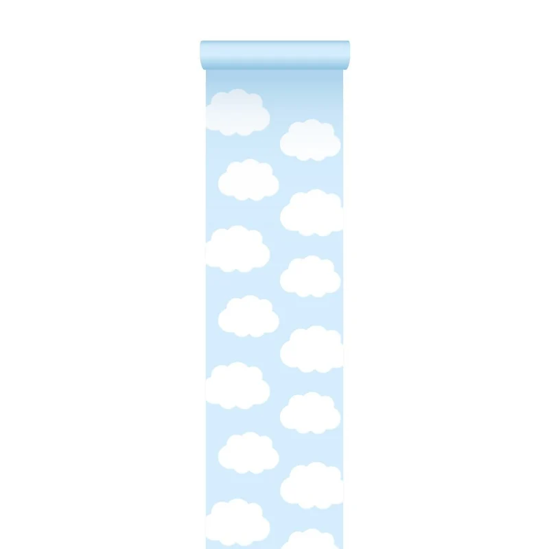 Blauer Läufer „Wolken“, 4,5 m