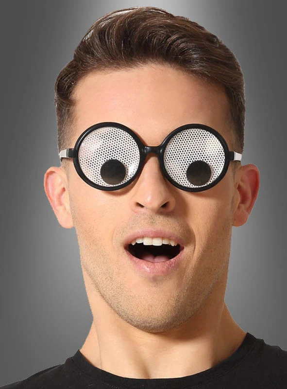 Partybrille mit Wackelaugen