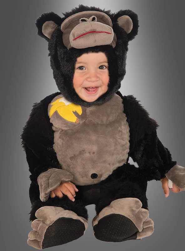 Gorilla Affenkostüm Strampler für Babys