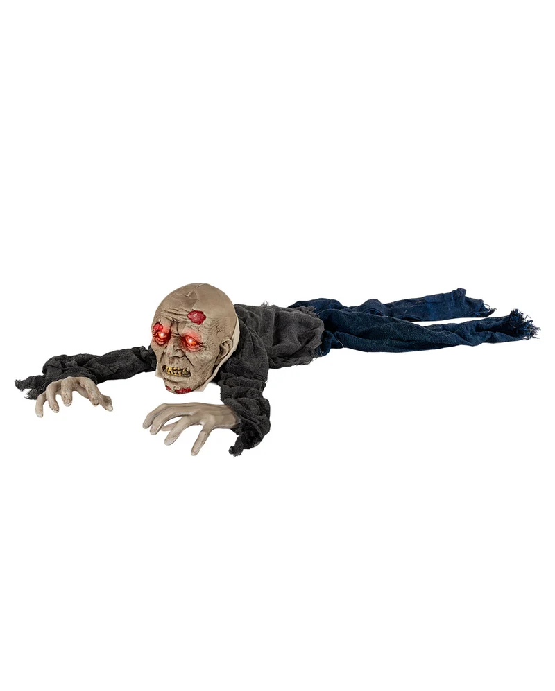Kriechender Zombie mit Licht & Sound 140cm