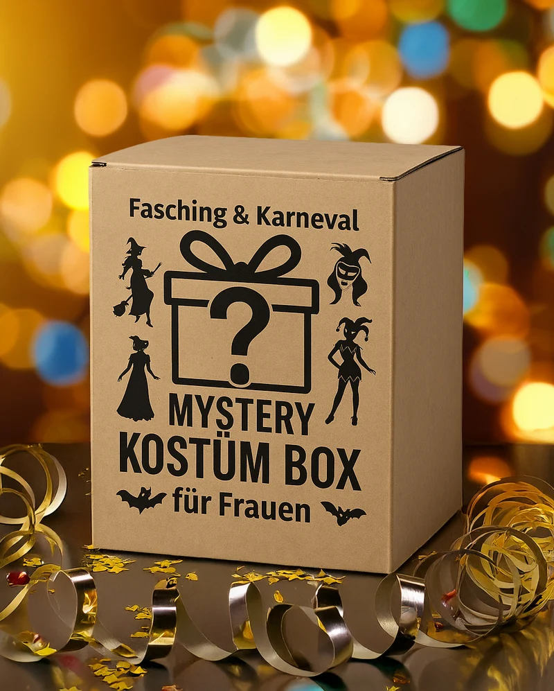 Karneval & Fasching Mystery Kostüm Box für Frauen