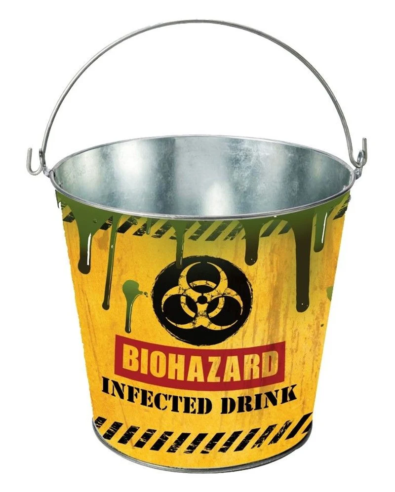Metalleimer "Biohazard"