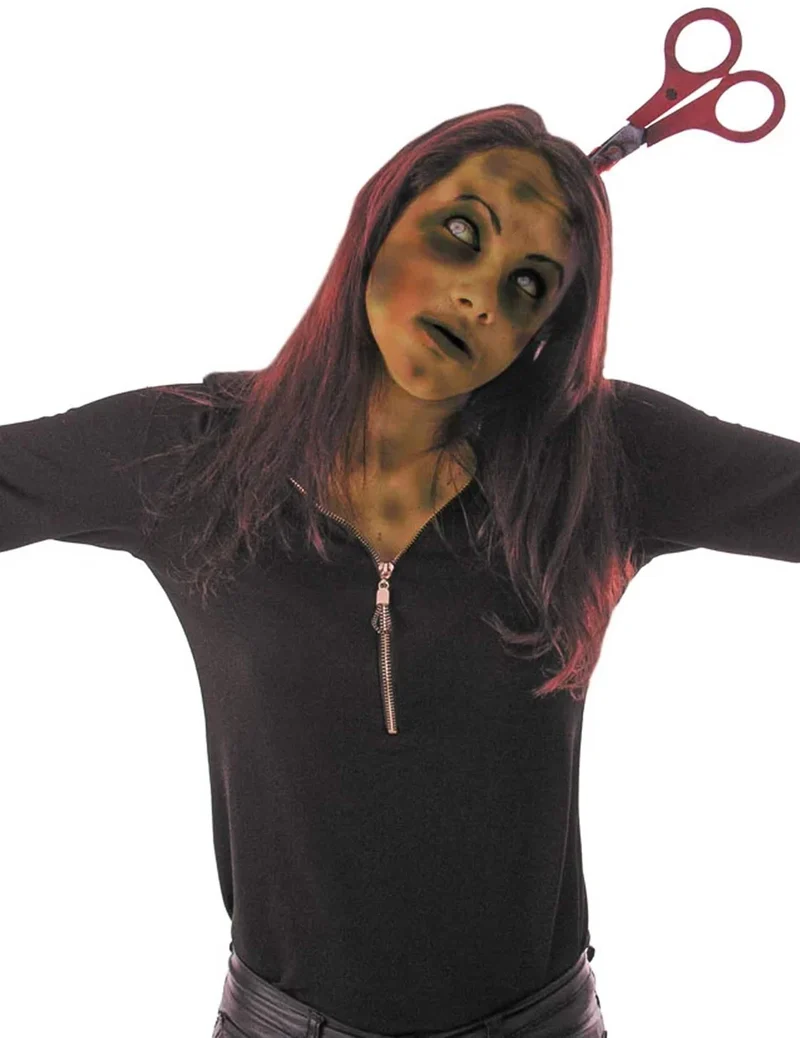Stirnband blutige Schere Erwachsene Halloween