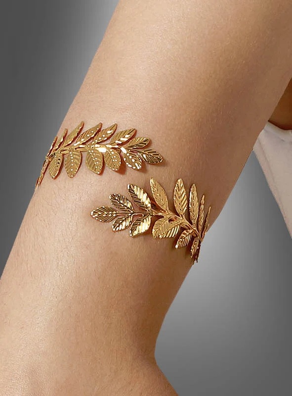 Armschmuck Lorbeerkranz Metall gold
