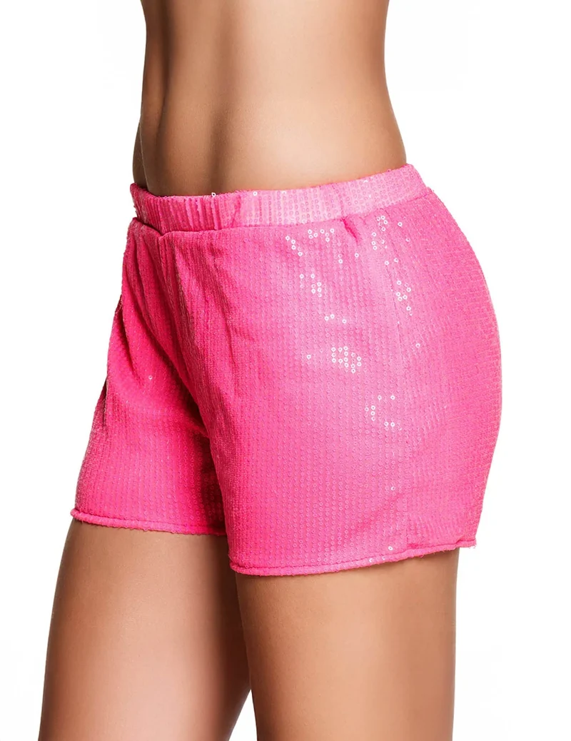 Pinke Pailletten Hotpants