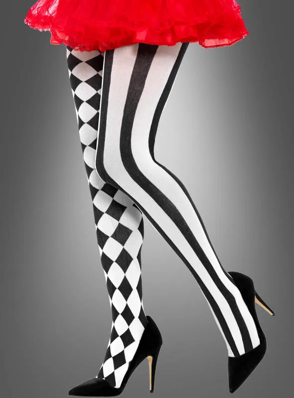 Harlekin Clown Strumpfhose