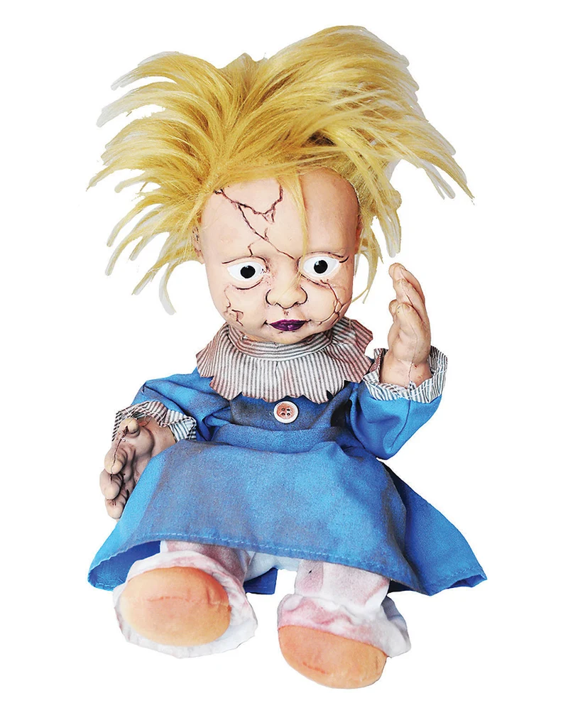 Strampelnde Zombie Babypuppe & Sound 28cm