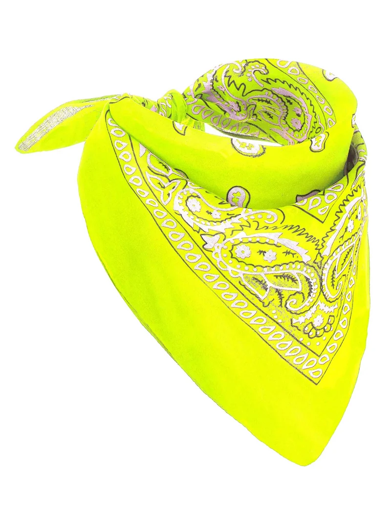Bandana neon gelb für Erwachsene