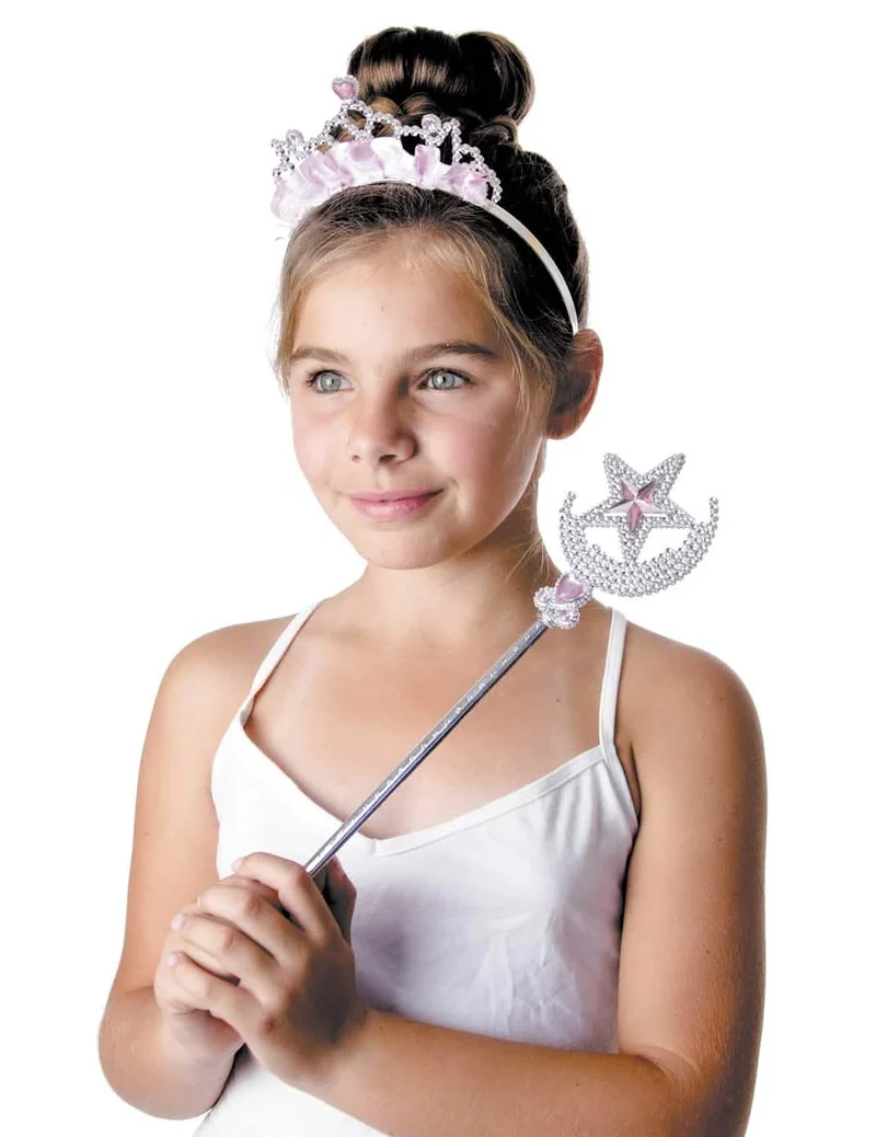 Prinzessin - Tiara und Zauberstabfür Mädchen