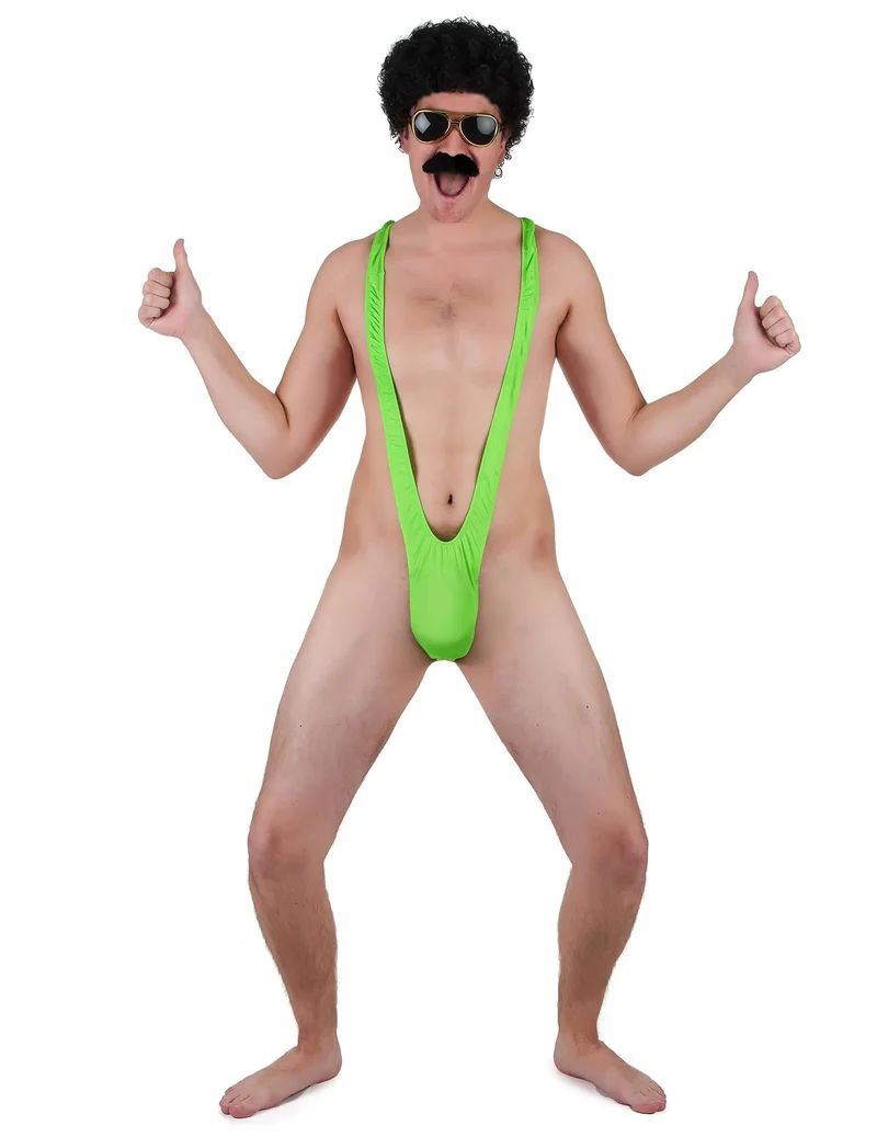Grüner neon Mankini für Herren