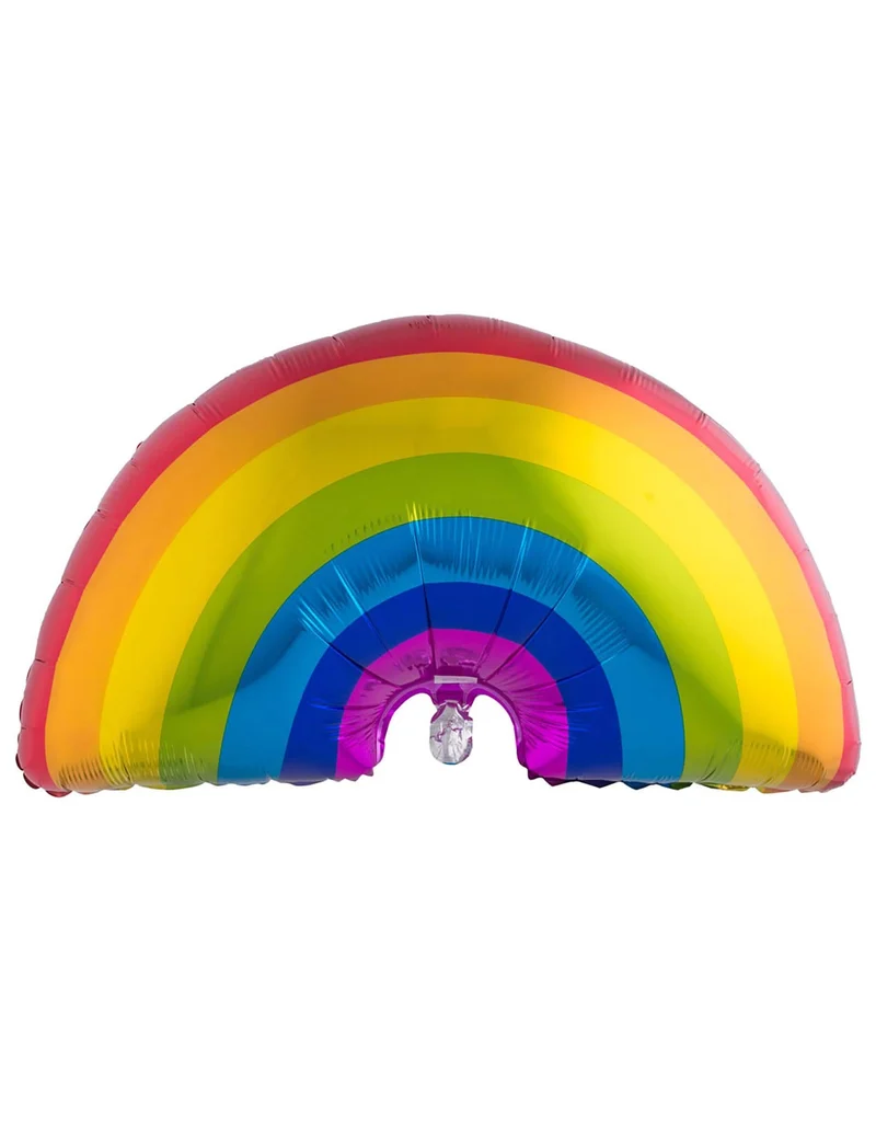 Regenbogen Aluminium-Luftballon bunt