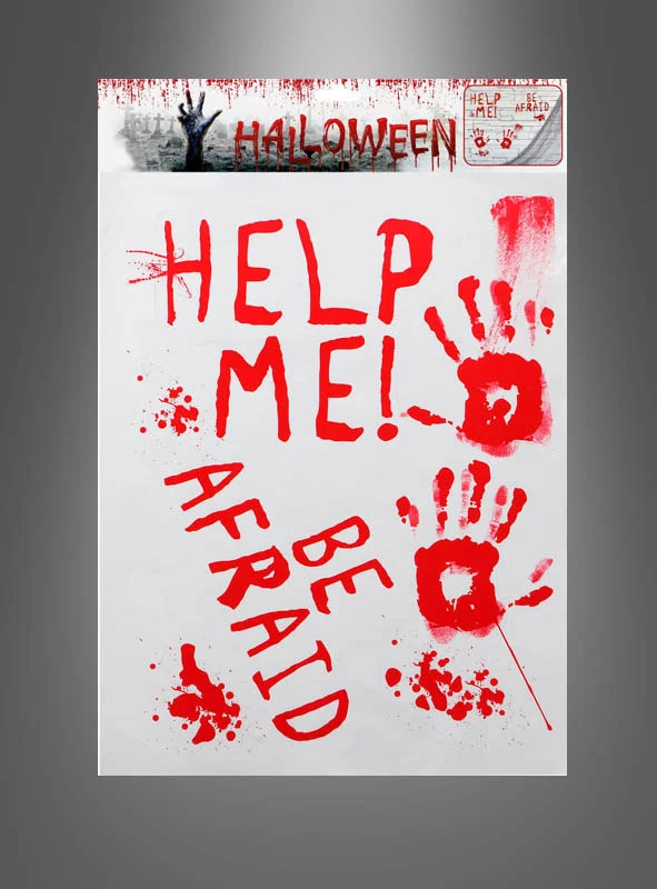 Blutige Halloween Deko Sticker