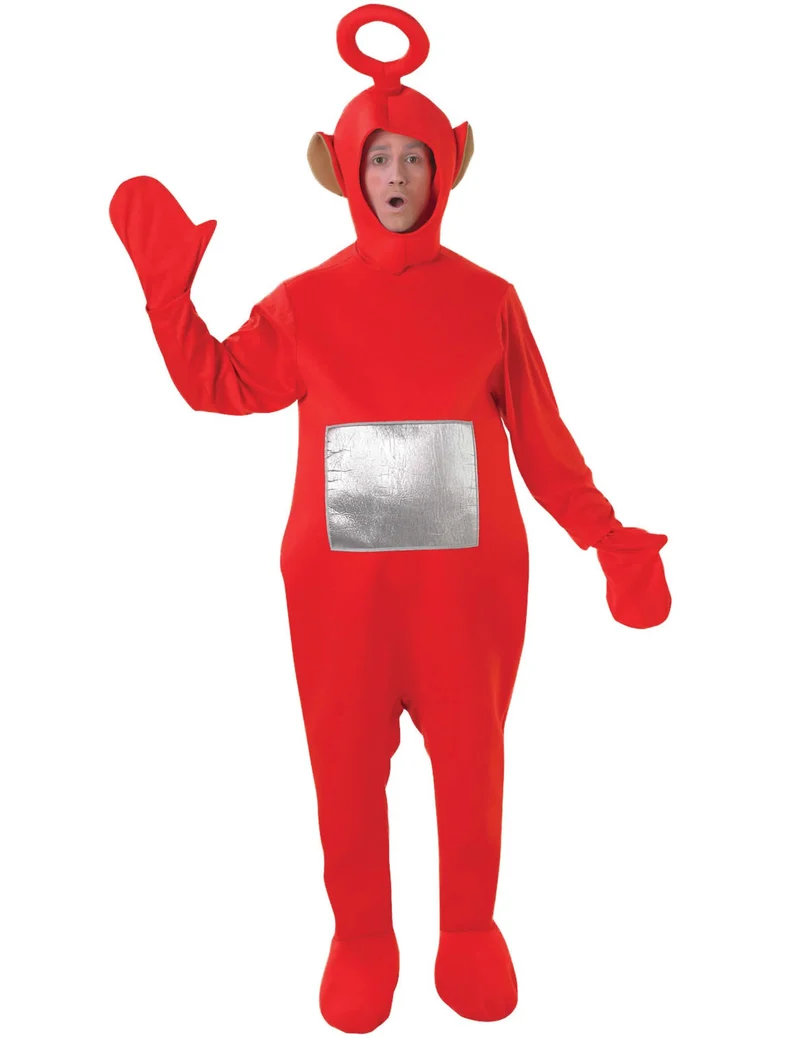 Teletubbies™-Po Kostüm Lizenzartikel für Erwachsene rot
