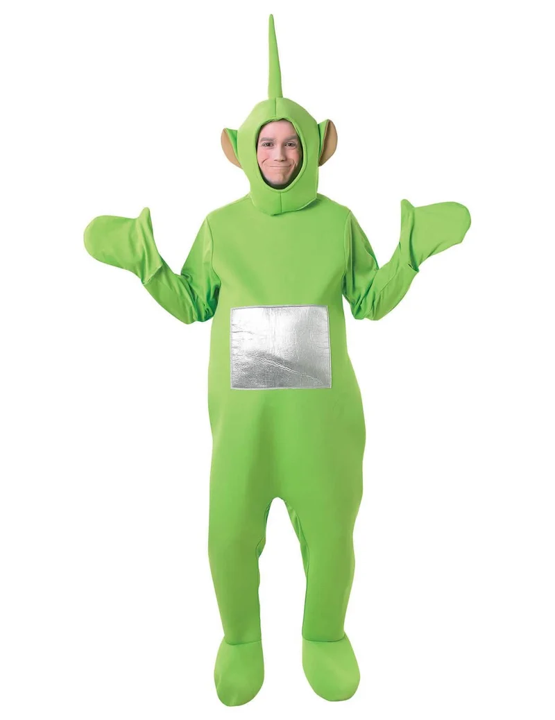 Teletubbies™-Dipsy Kostüm Lizenzartikel für Erwachsene rot