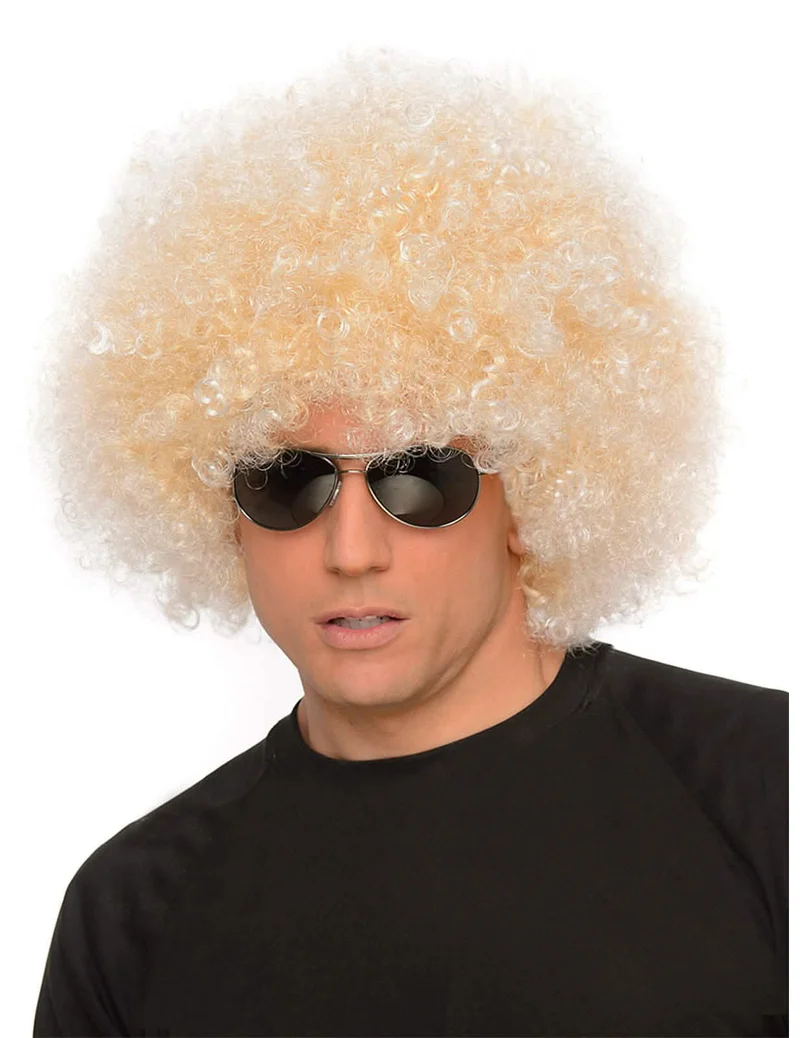 Riesen-Afro Perücke 70er blonde