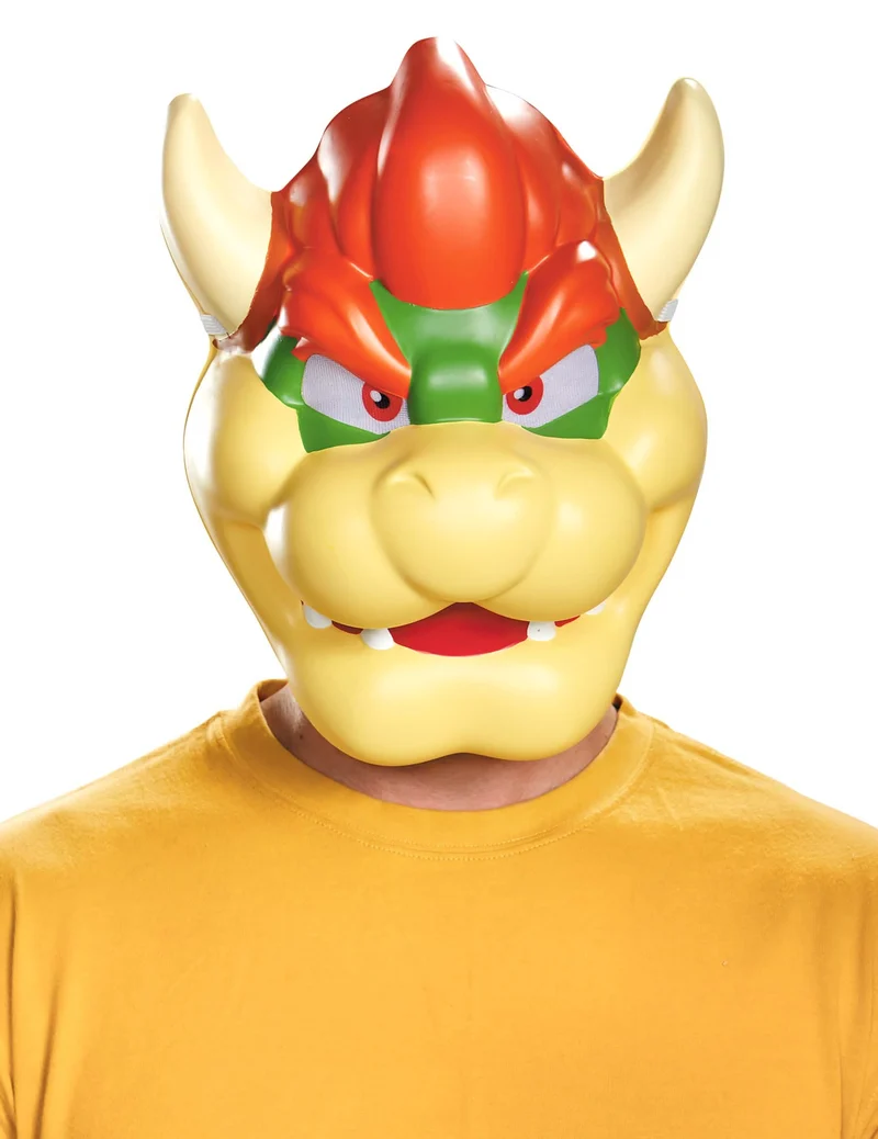 Nintendo­™ Bowser Maske Lizenzartikel beige-rot-grün