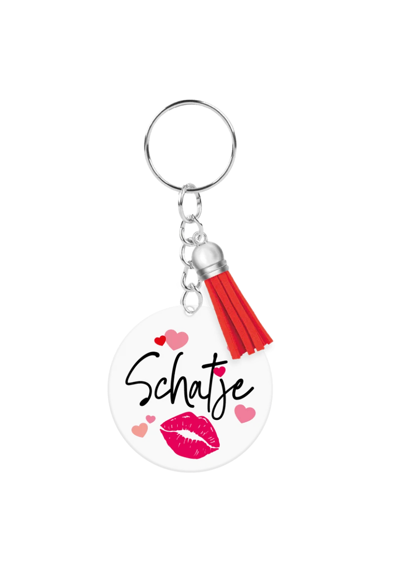 Acryl-Schlüsselanhänger „Schatz“